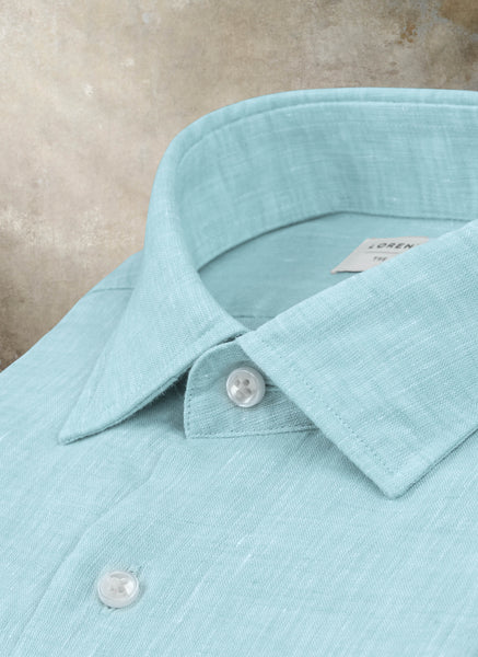 seafoam green dress shirt Turnbull & Asser Lime Green Polo Shirt main image 1