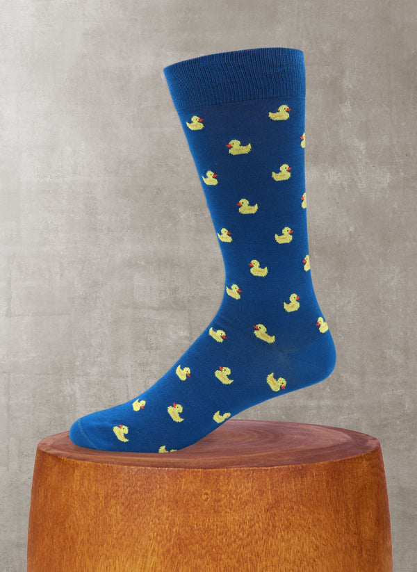 Ducks Sock in Royal Blue