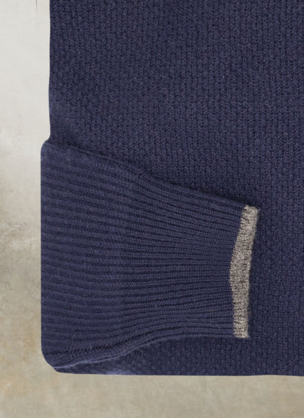 Men's Bolzano Raglan Turtleneck Sweater in Navy – Lorenzo Uomo