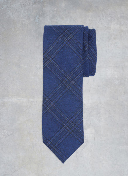 Men's Italian Wool Tie in Dark Blue main image 1