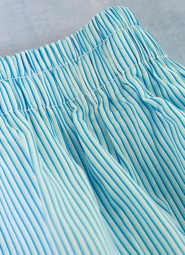 Boxer Short in Teal Ombre Stripes waistband