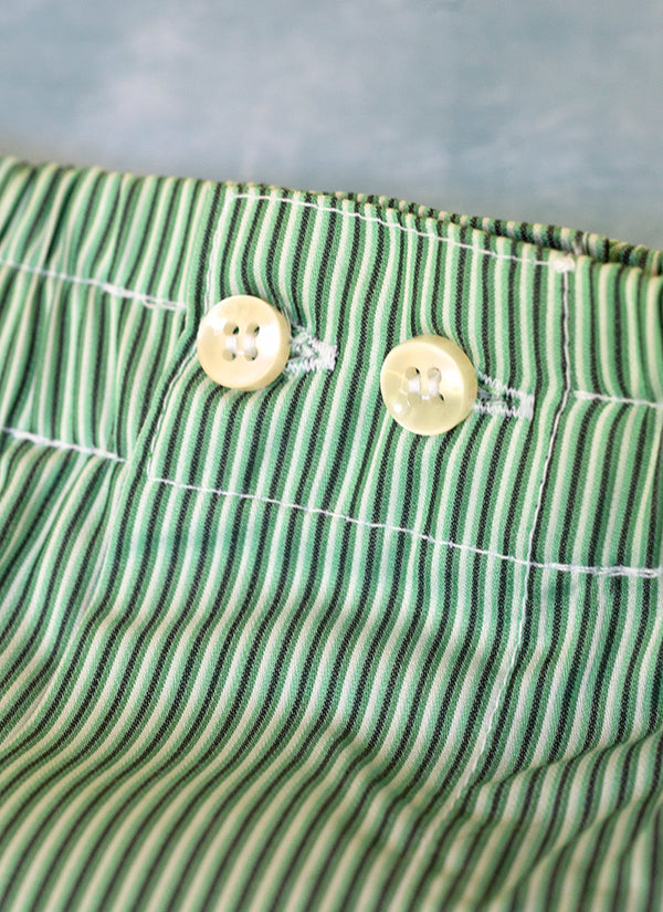 The Perfect Fashion Boxer Short in Green Ombre Stripes