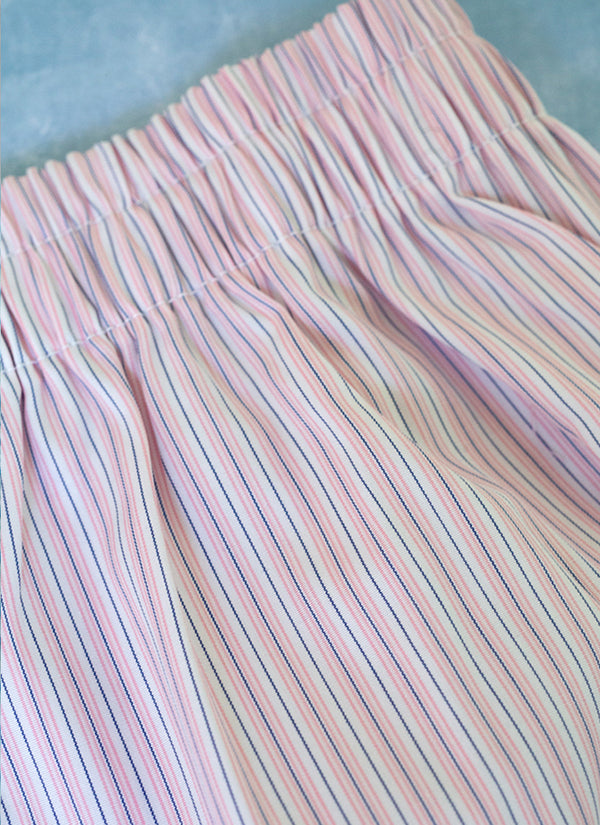 Boxer Short in Pink Stripe waistband
