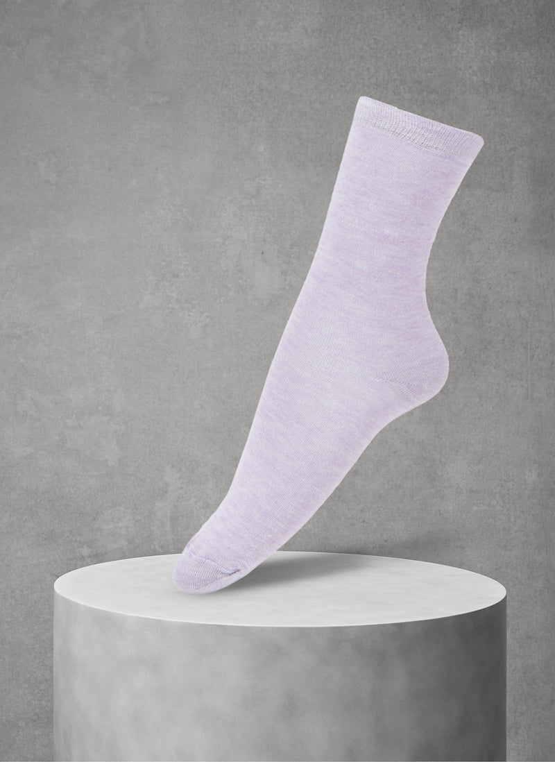 3-Pack Women's Solid Socks in Lavender