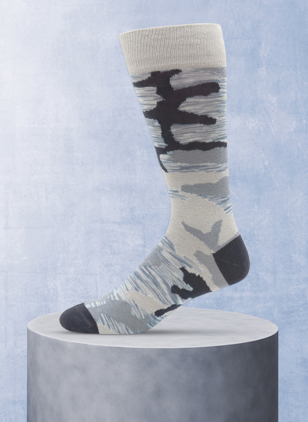 Camo Sock in Grey