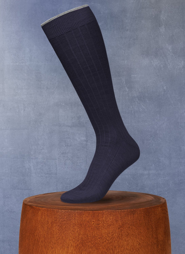 Softest Merino Long Sock in Navy