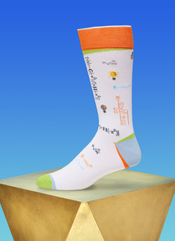 "Absolute Genius" Sock in Orange