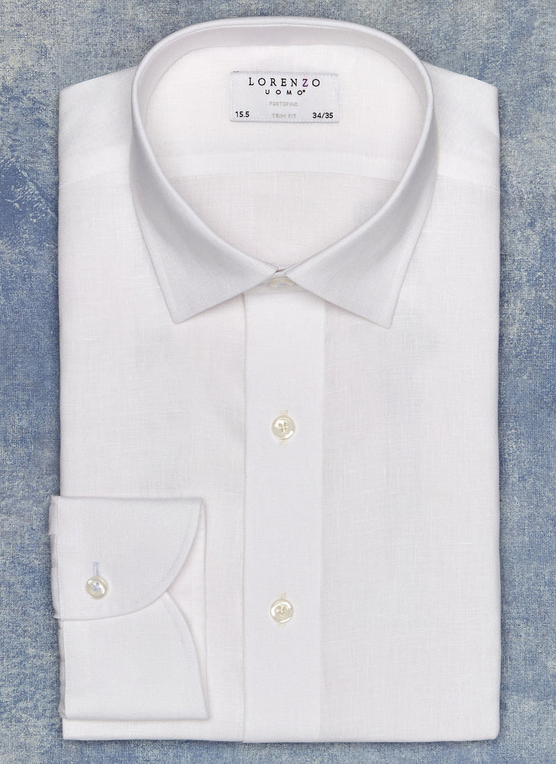 white linen shirt