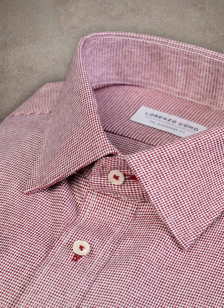 Alexander Sport Shirt in Purple Denim Plaid