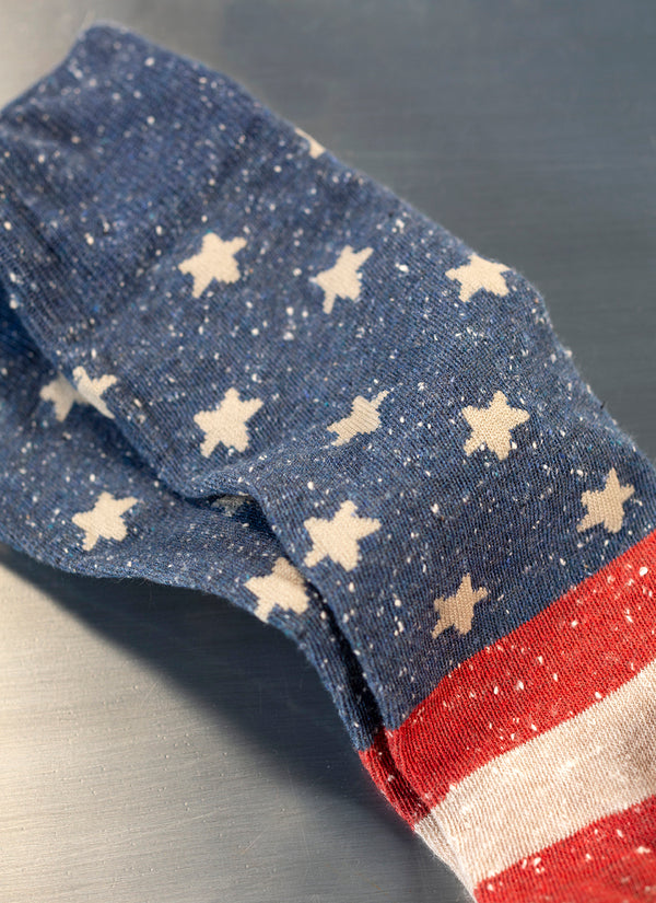 Detailed Americana Sock-Vintage Flag