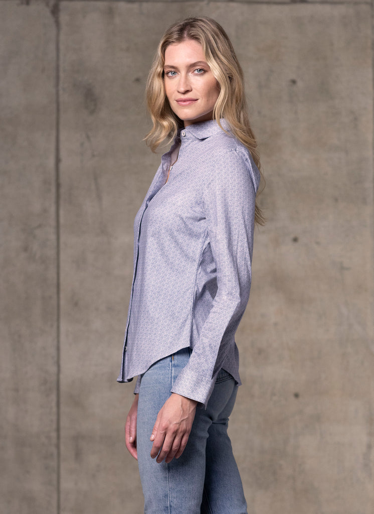 grey blue dress shirt Women's Modern Fit in Print, XL round wear and have #teal Color:Damson Lace Inset Woven Maxi