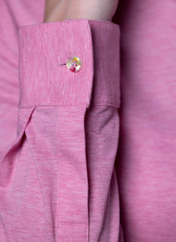 Women's Modern Fit Dress Shirt in Solid Raspberry, M
