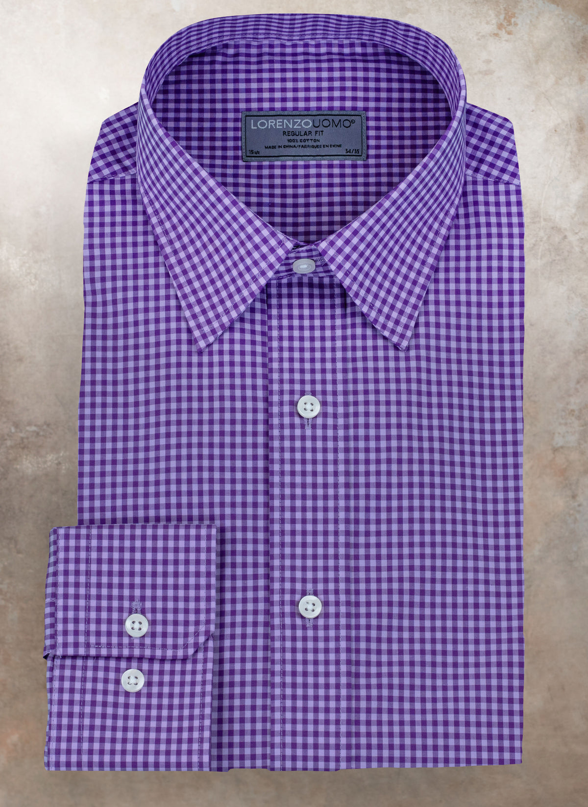 purple gingham dress shirt Men's Shirts | Franklin Purple Mini Gingham Check