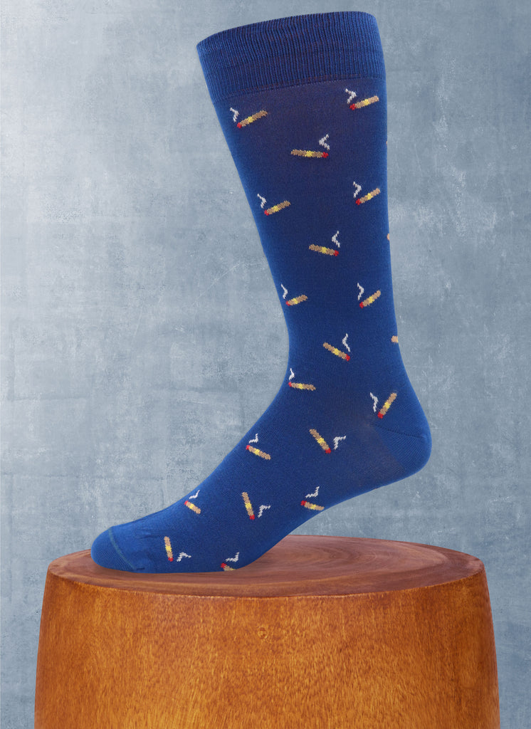 Cigar Sock in Royal Blue Cigar Sock in Royal Blue