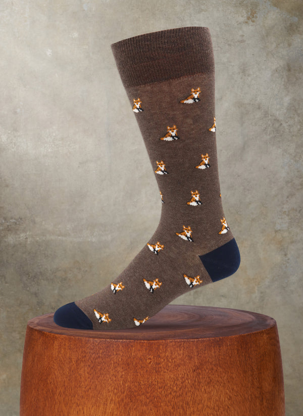 Fox Sock in Brown