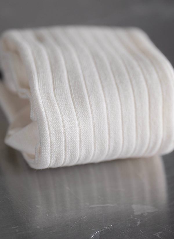 Softest Solid Merino Sock in Cream