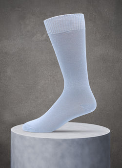 Egyptian Cotton Sock in Pale Blue