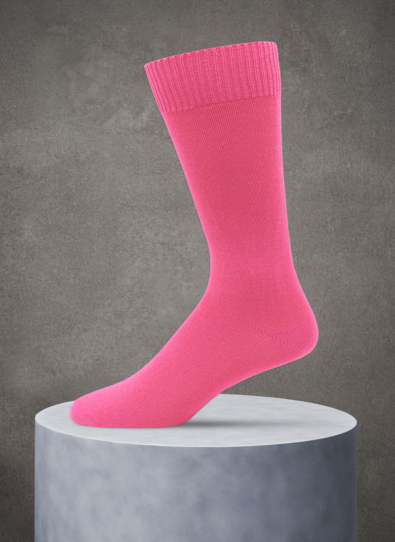 Egyptian Cotton Sock in Bubble Gum Pink