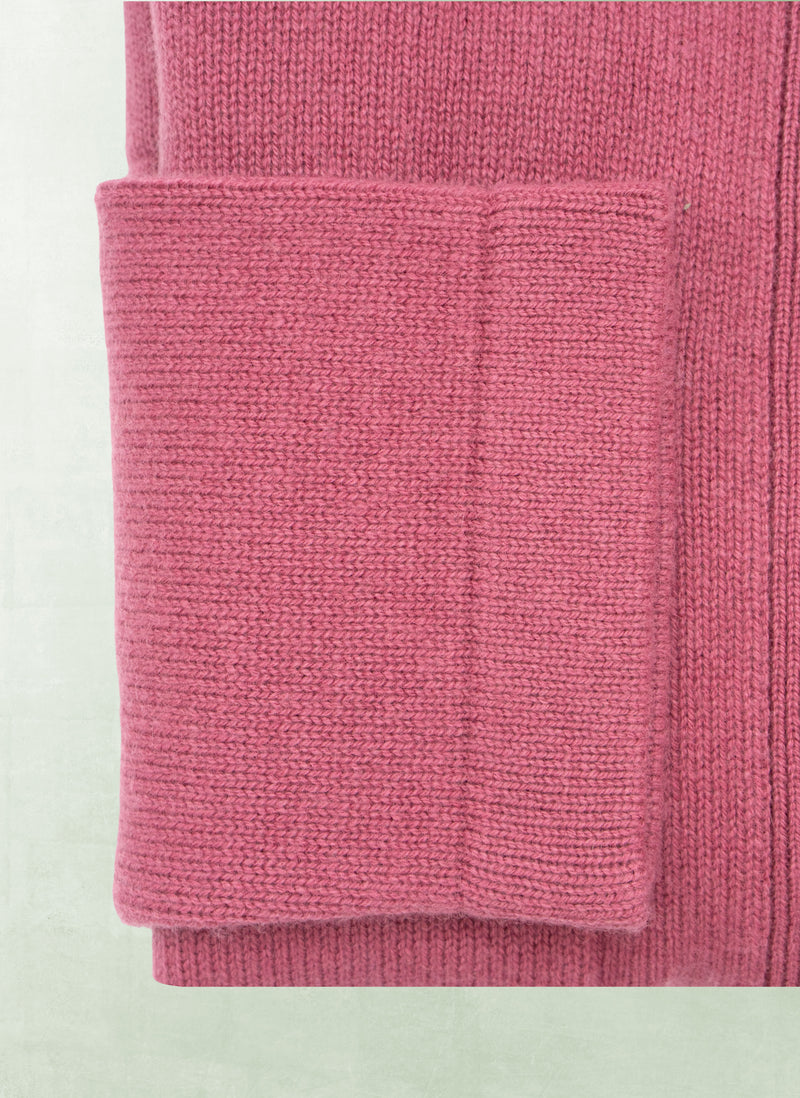 Women's Sirena Cashmere Button Cardigan Sweater in Rose