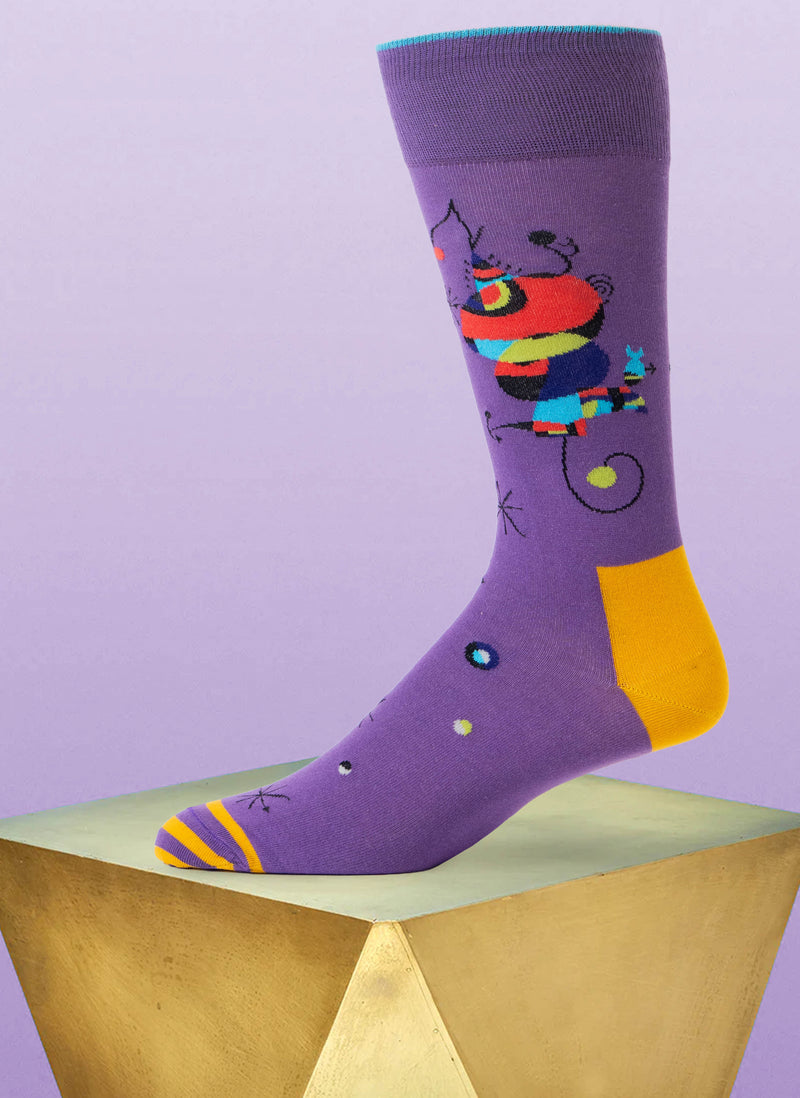 "Stir Fried Artistic License" Sock in Purple
