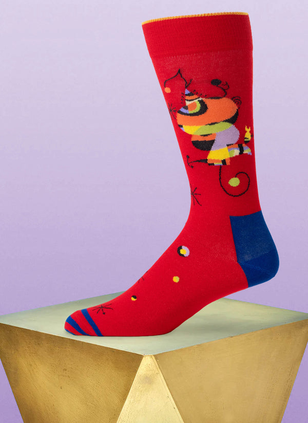 "Stir Fried Artistic License" Sock in Red