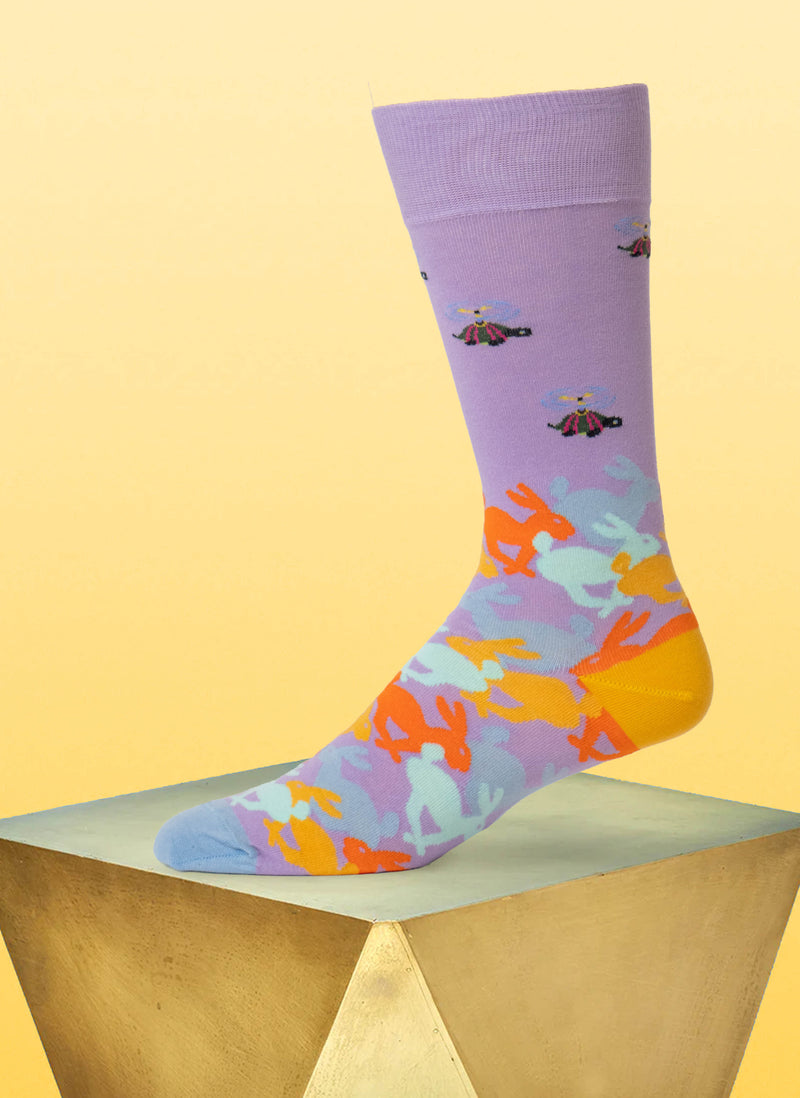 "Against All Odds" Sock in Light Purple