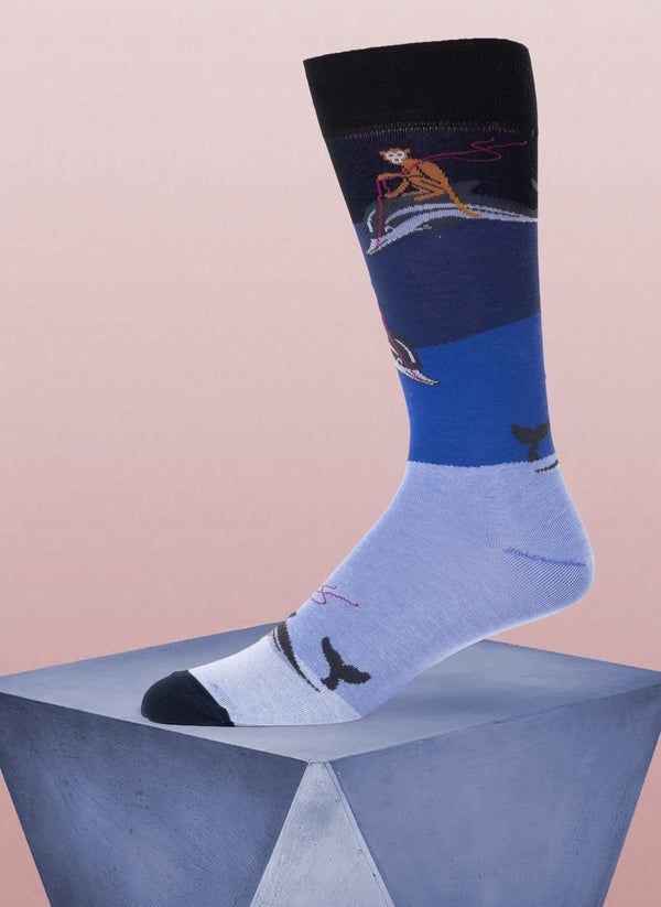"Wave Runner" Sock in Black
