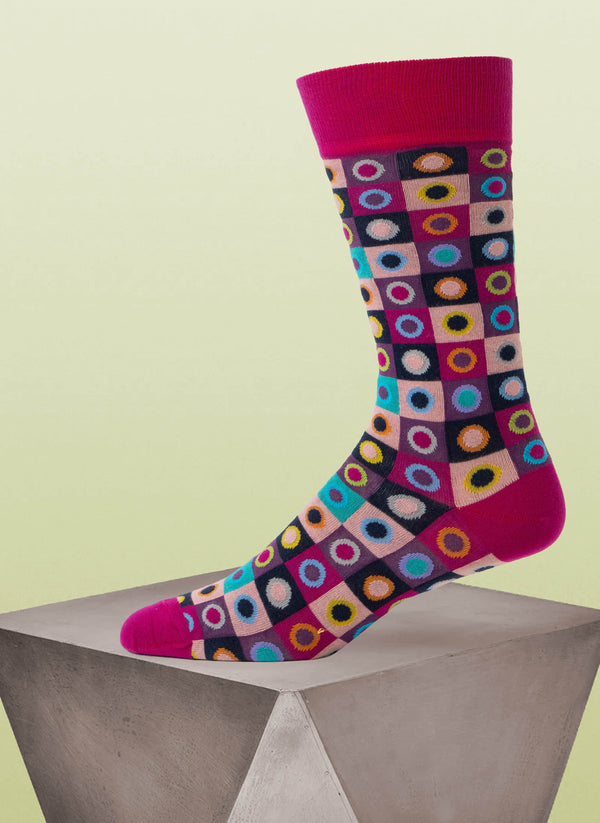 "Mad Squad" Sock in Burgundy