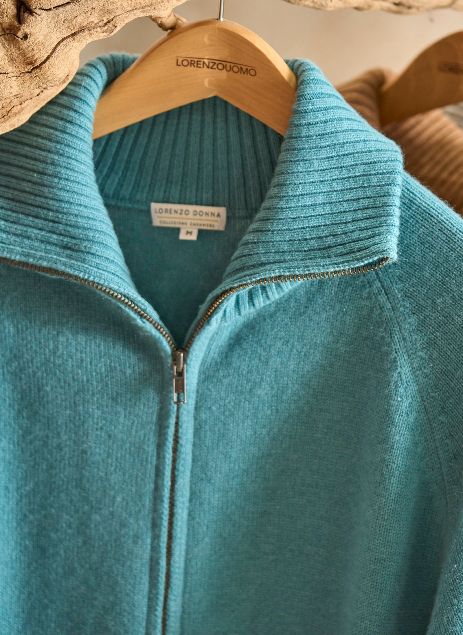新品  未使用    erme double face sweater Timmy T-Neck Windproof Wool Sweater- Navy – Holebrook USA