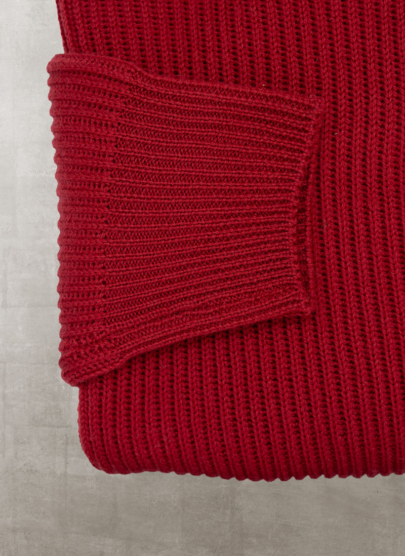 Men's Torino Italian Extra Fine Merino Wool Crew Neck Sweater in Cinna