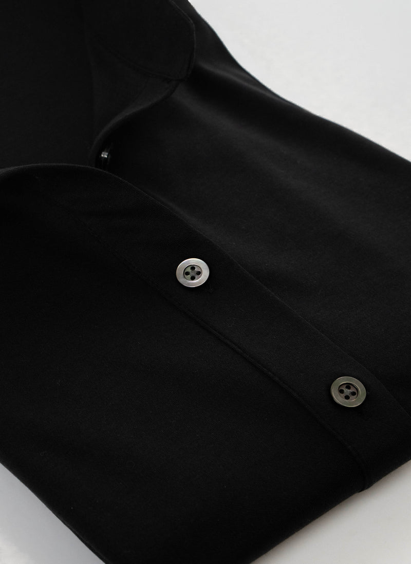 Women’s Slim Fit Supima® Cotton Knit Shirt in Black