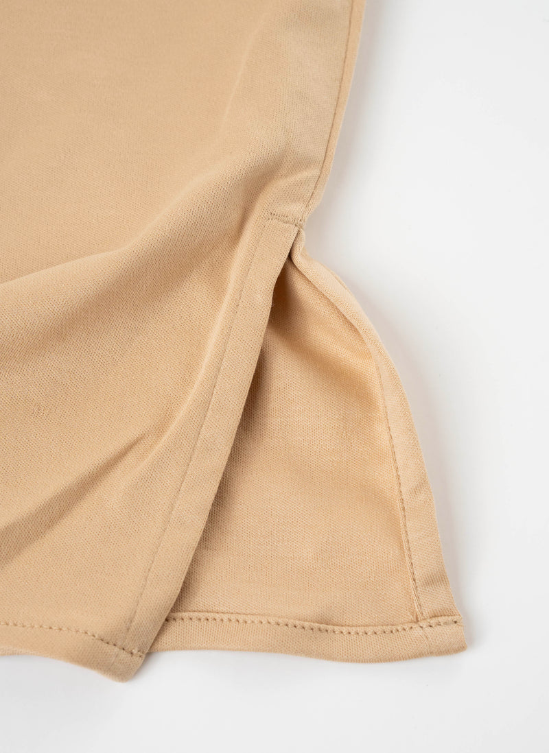 Women's Relaxed Fit Supima® Cotton Knit Shirt in Champagne