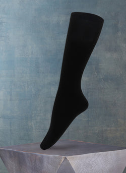 Women's Luxury Viscose Knee High Sock in Black