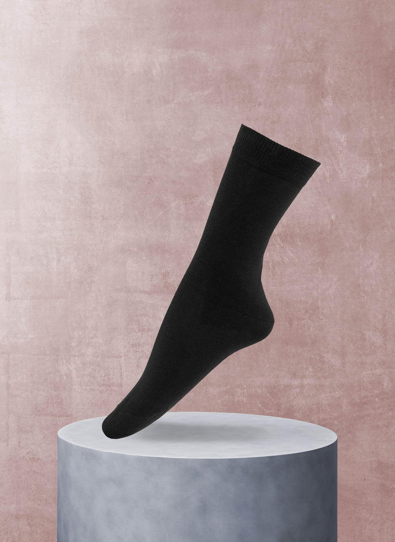 Women's Egyptian Cotton Sock in Black