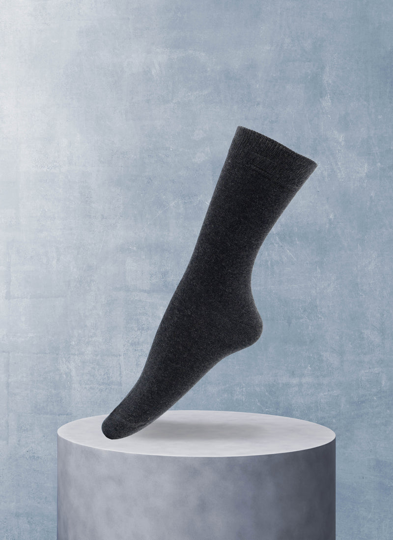 Women's Egyptian Cotton Sock in Charcoal