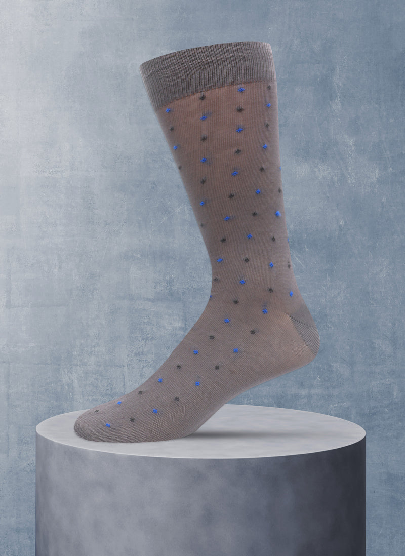 Small Diamond Sock in Grey