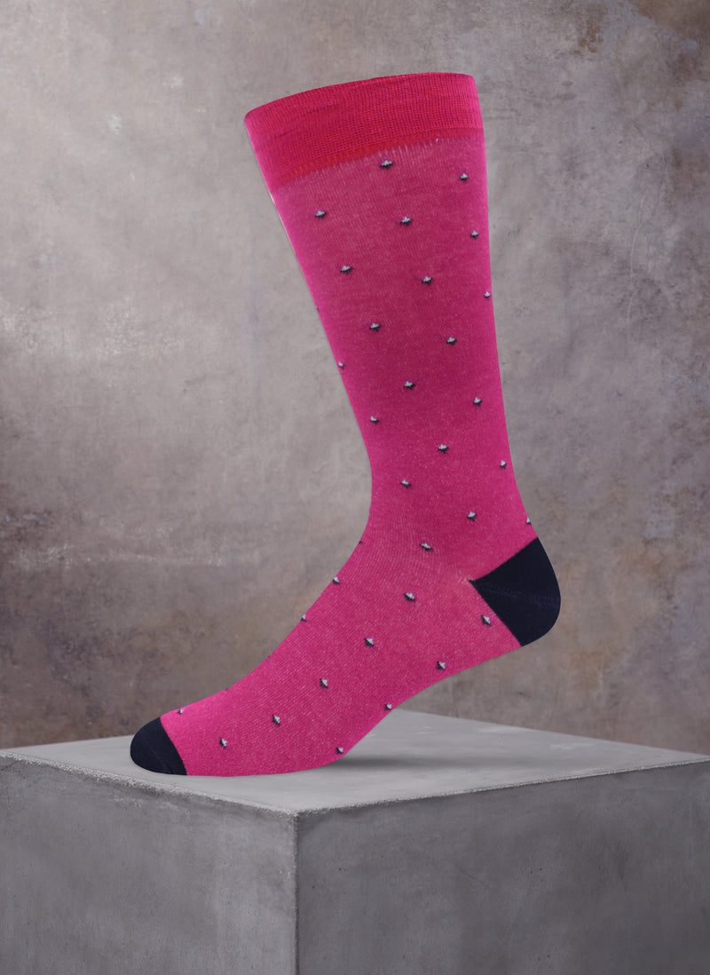 Mini Diamonds Sock in Fuchsia