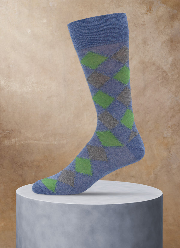 Urban Diamond Sock in Denim