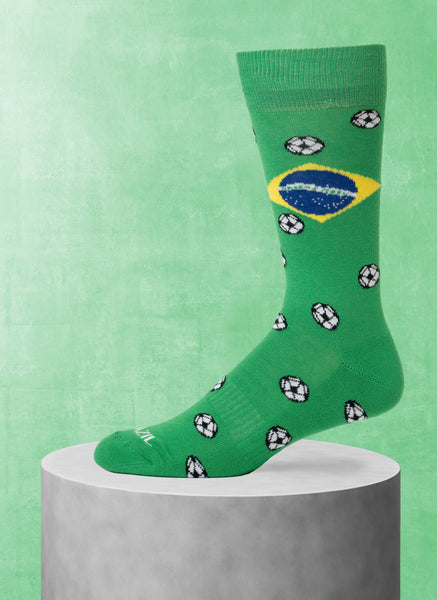 International Football Collection - Brazil Sock – Lorenzo Uomo
