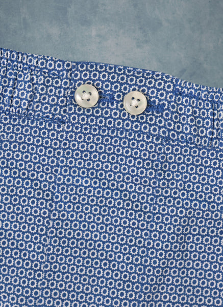 The Perfect 2-Button Knit Boxer in Navy Pattern – Lorenzo Uomo