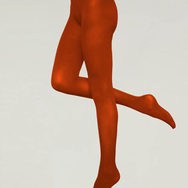 Egyptian Cotton Tights in Orange - Made in Italy – Lorenzo Uomo