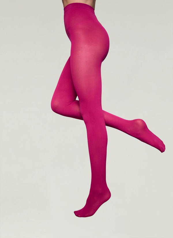 Egyptian Cotton Tights in Fuchsia - Made in Italy