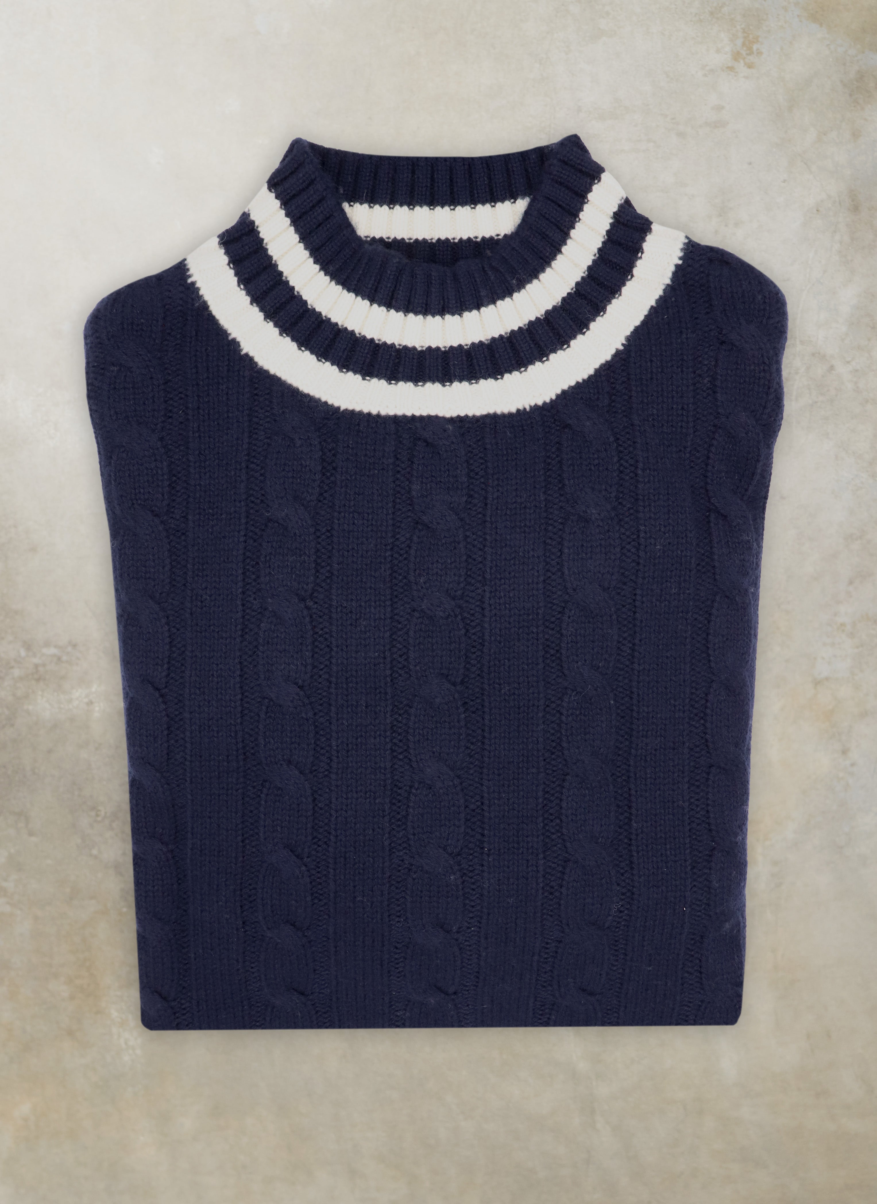 Confezioni di Lusso mock neck Nordic sweater made in Italy, men's size M /eaa434976