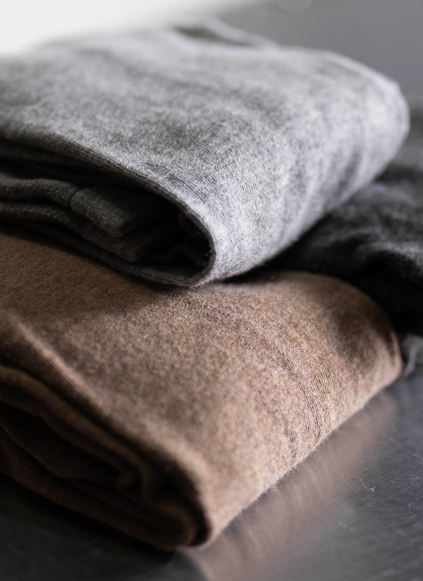 Soft Cashmere Blend Tights in Taupe - Made in Italy