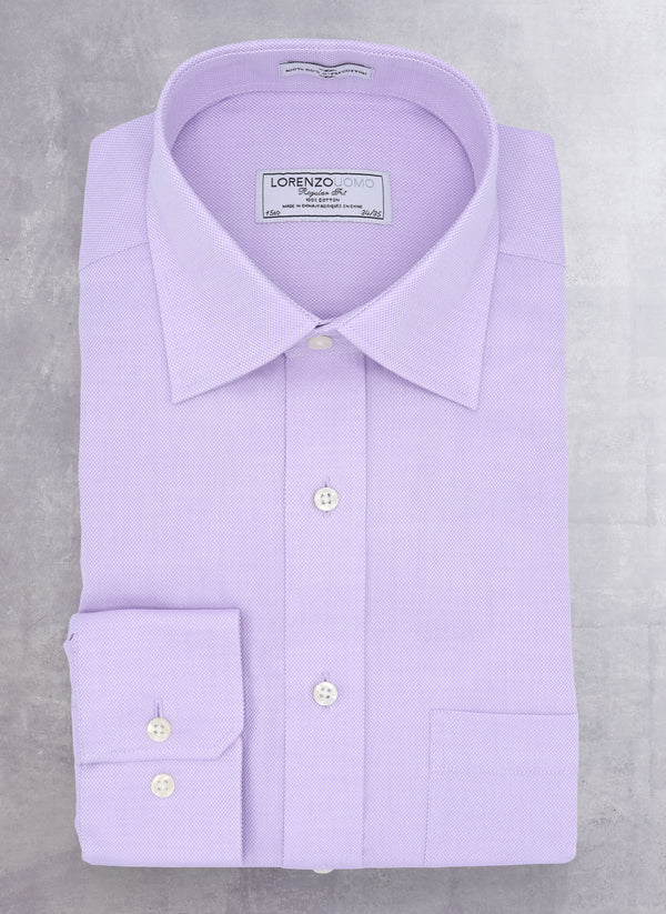 William Fullest Fit Shirt in Solid Purple Oxford