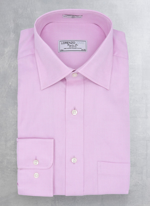 William Fullest Fit Shirt in Solid Lavender Twill