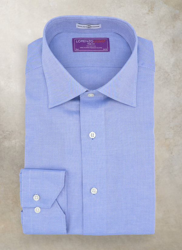 Maxwell in Solid Blue Oxford Shirt