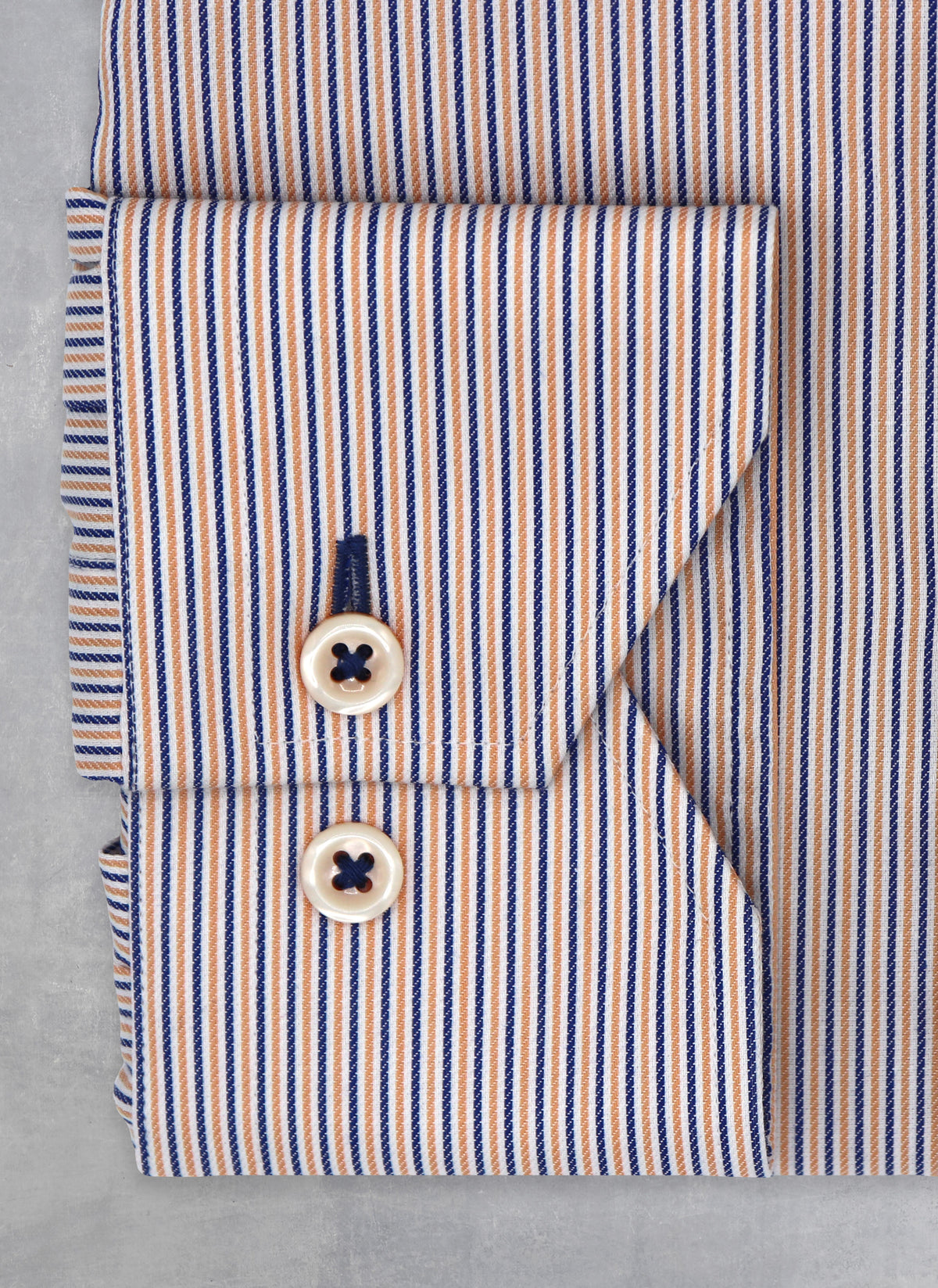 Alexander in Navy and Orange Thin Stripe Shirt 18 34/35 Alexander in Navy and Orange Thin Stripe Shirt 18 34/35