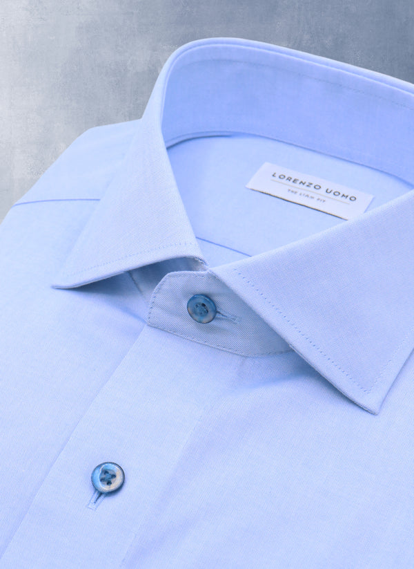 Collar image of Liam in Light Blue Oxford Shirt 
