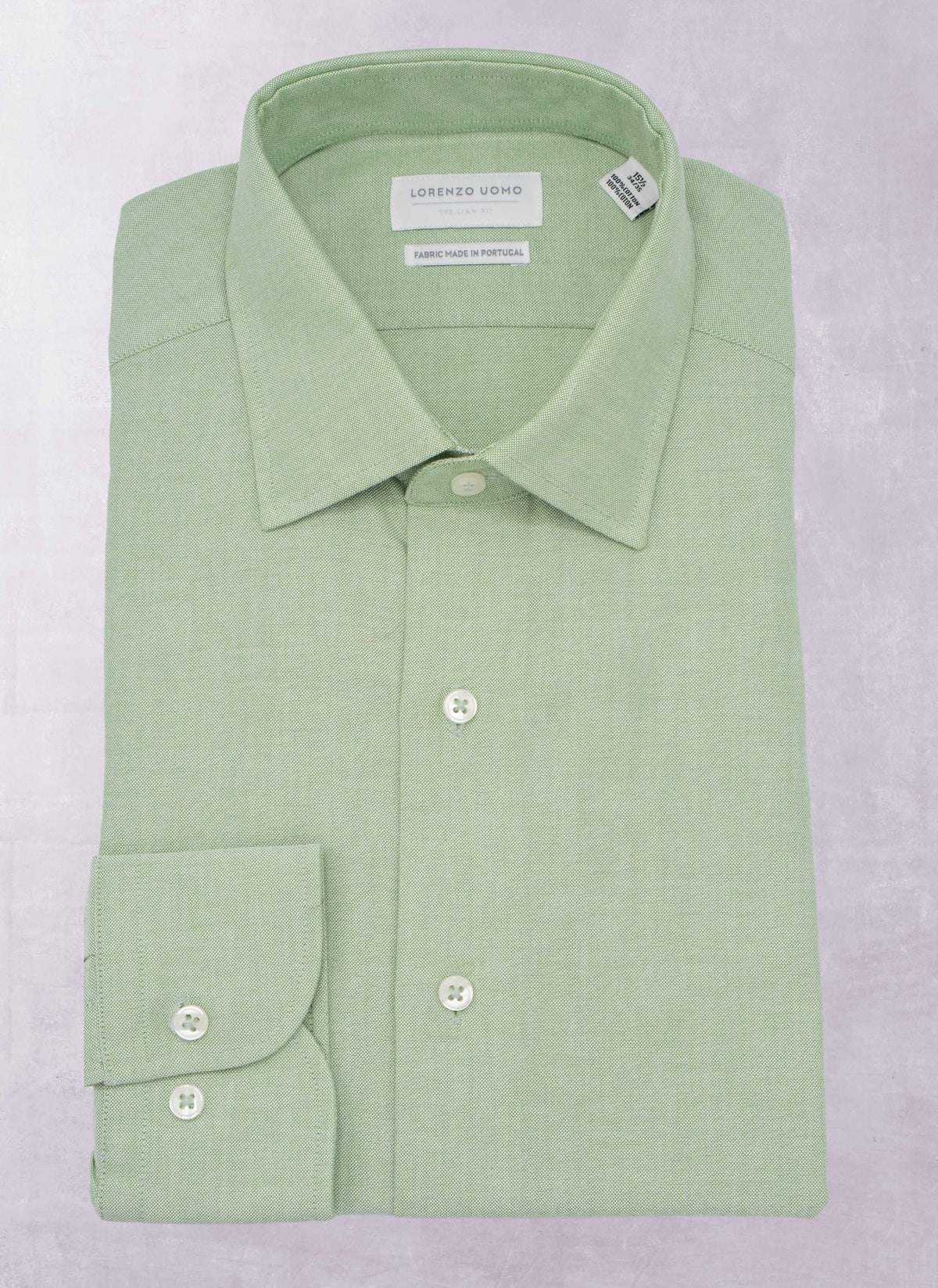 Liam in Solid Mint Green Oxford Shirt, 18.5 34/35 Liam in Solid Mint Green Oxford Shirt, 18.5 34/35